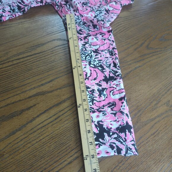 Lilly Pulitzer Hangin With My Boo Skipper Pink Sz M Terry 1/2 Zip Sweatshirt Top - Picture 16 of 16